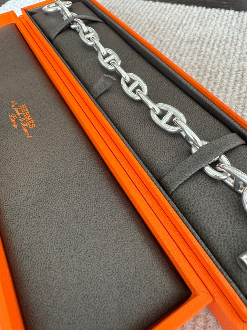 【本物保証・鑑定書付】HERMÈSシェーヌダンクル ＧＭ13コマ エルメス