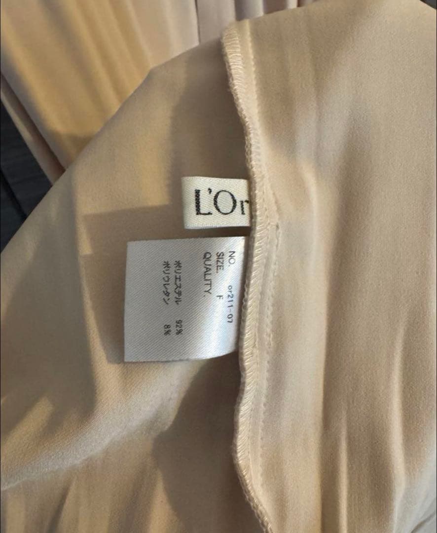 l’or ロル　Belted Pleats Dress