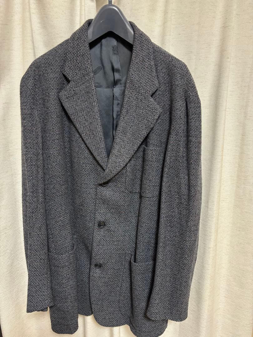 MISSONI UOMO ネイビーネップ　テーラードジャケット