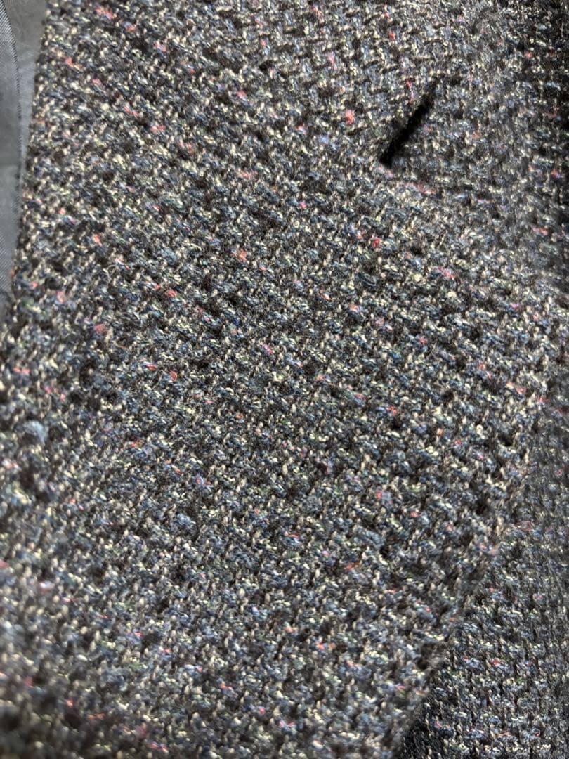 MISSONI UOMO ネイビーネップ　テーラードジャケット