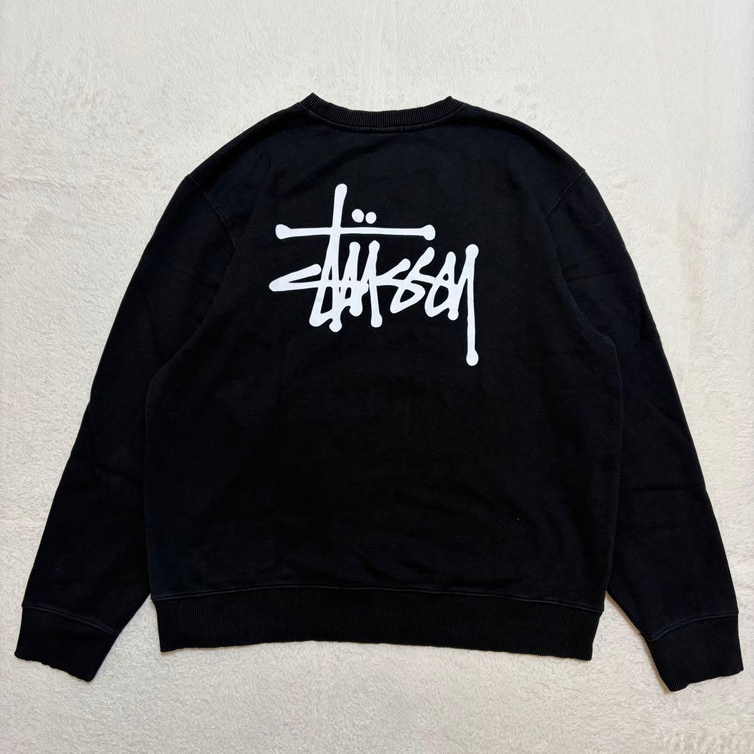 STUSSY ステューシー スウェット トレーナー クルーネック XL 黒