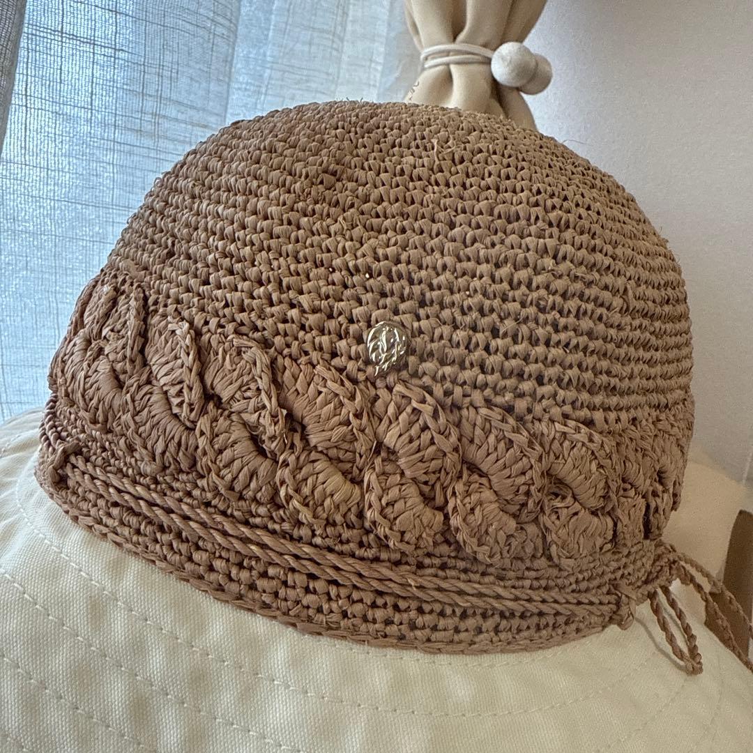 Helen Kaminski 麦わら帽子 ベージュ/ブラウン 70cm