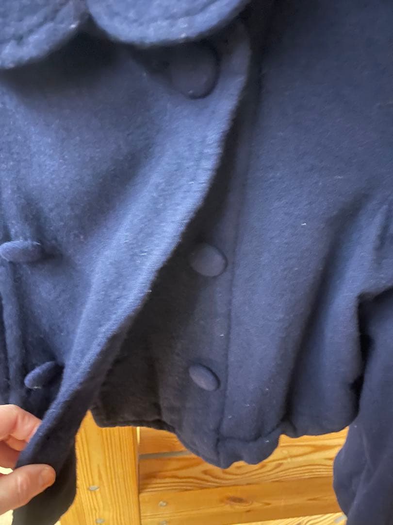 トリココムデギャルソン＊ネイビー ＊クロップドジャケット