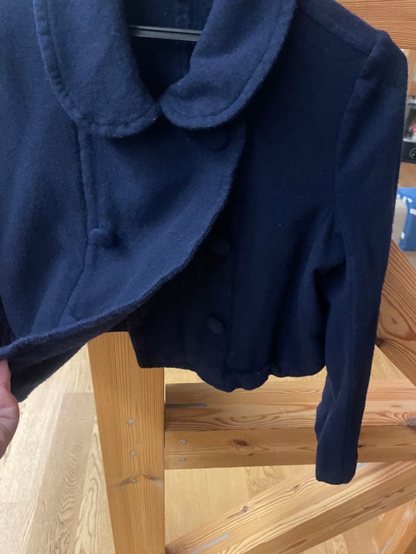 トリココムデギャルソン＊ネイビー ＊クロップドジャケット