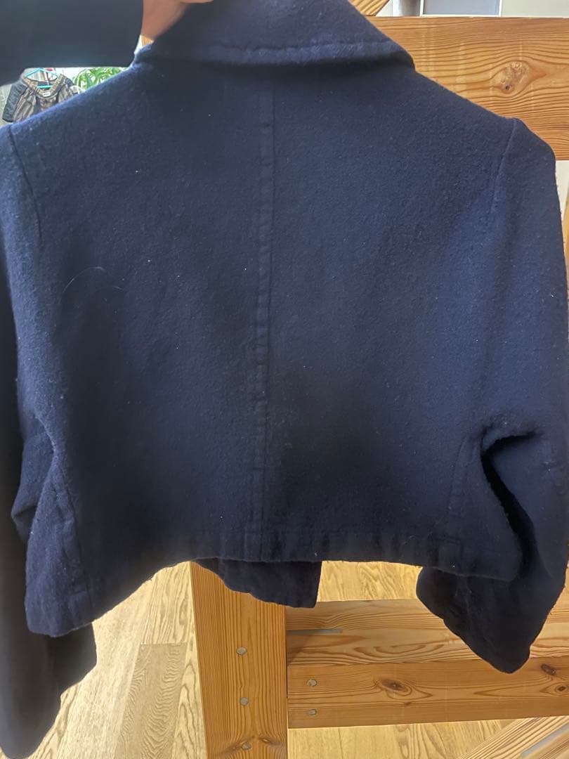 トリココムデギャルソン＊ネイビー ＊クロップドジャケット