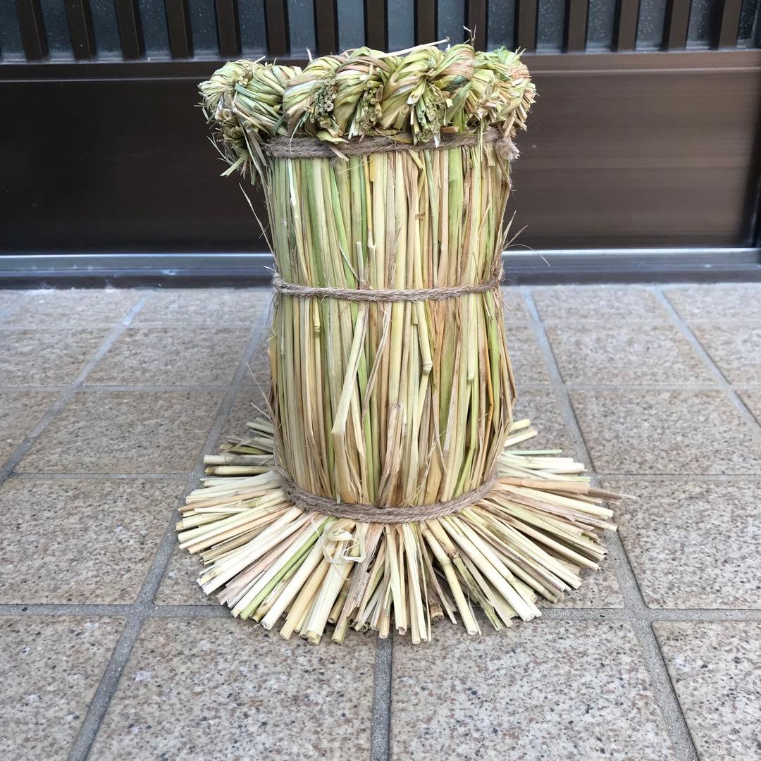 みゅみゅ さま リクエスト品　門松　お正月　竹　青竹　藁付き門松とお正月セット