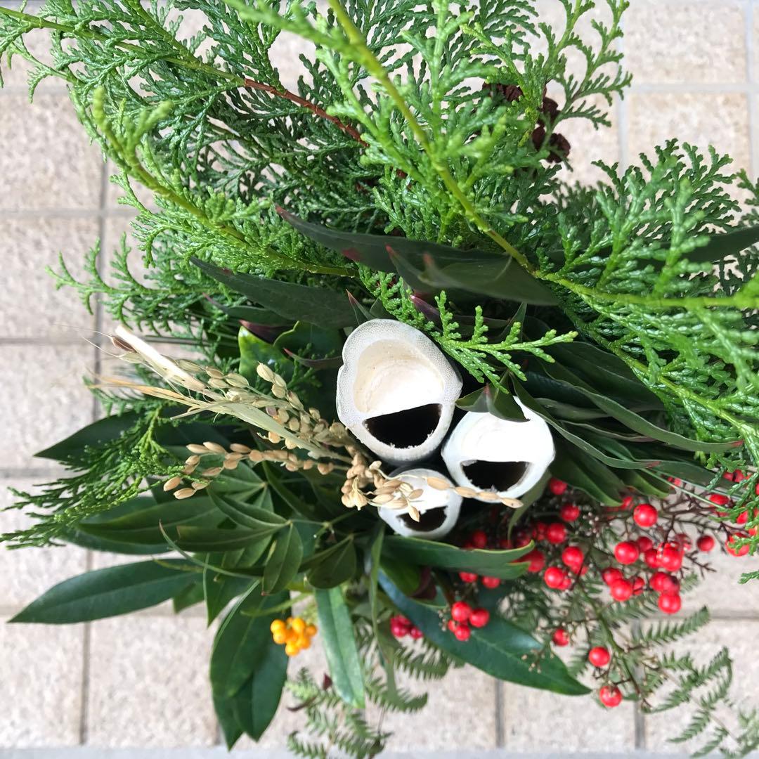 みゅみゅ さま リクエスト品　門松　お正月　竹　青竹　藁付き門松とお正月セット