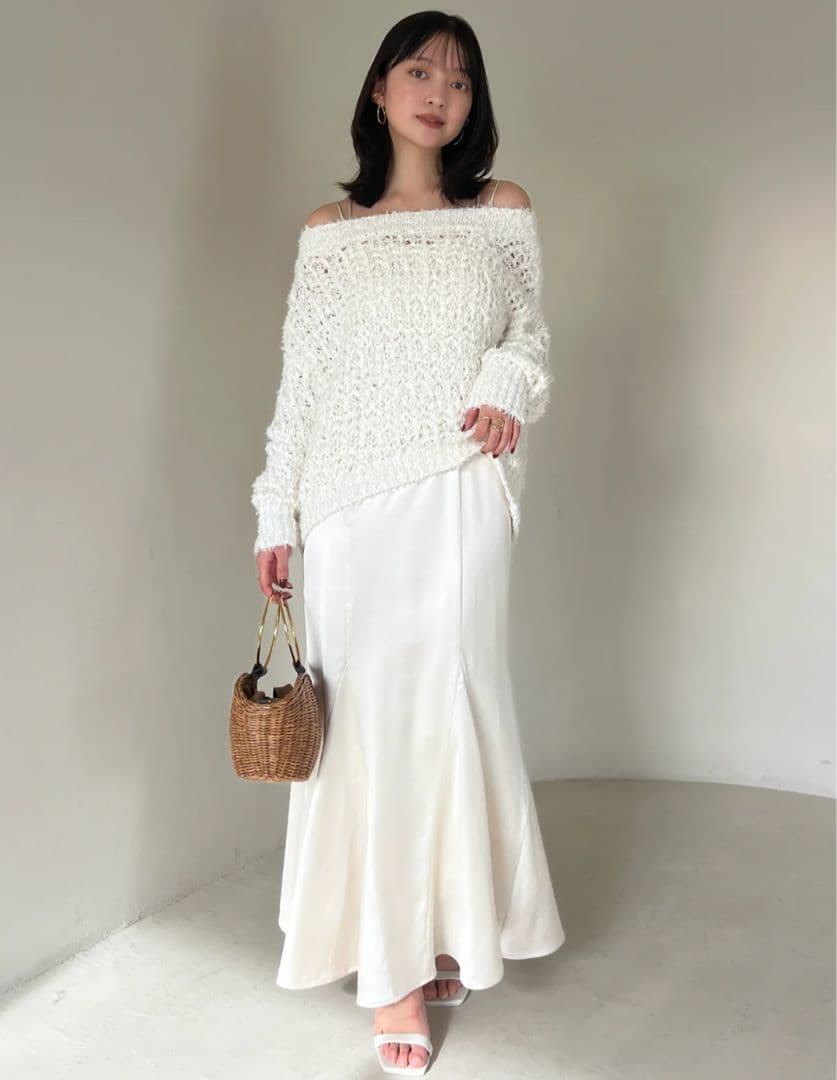 美品☆アニュアンス☆ニットレイヤードキャミワンピース☆Sサイズ