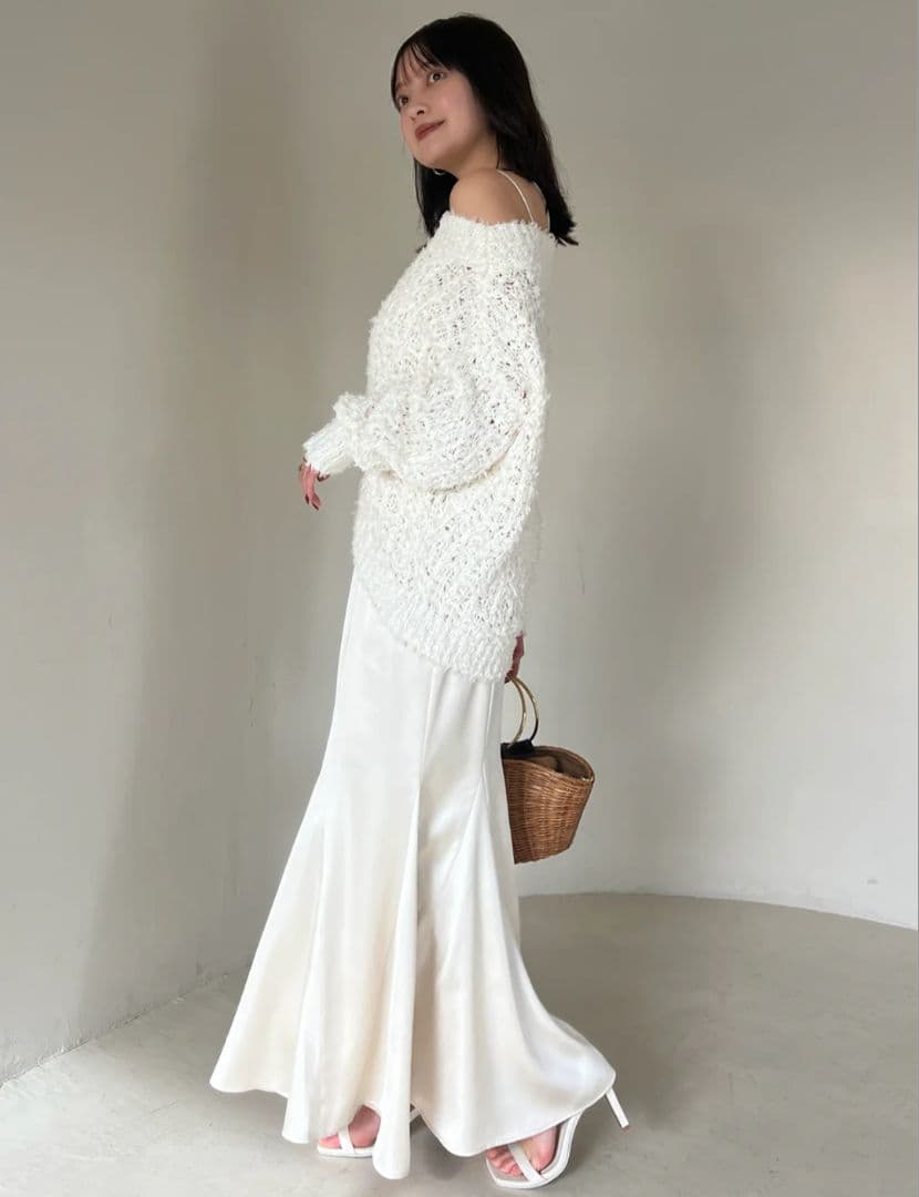 美品☆アニュアンス☆ニットレイヤードキャミワンピース☆Sサイズ