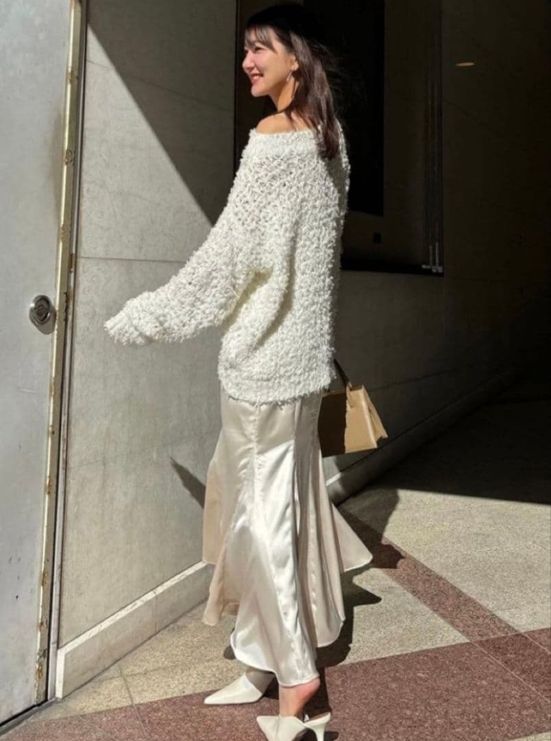 美品☆アニュアンス☆ニットレイヤードキャミワンピース☆Sサイズ