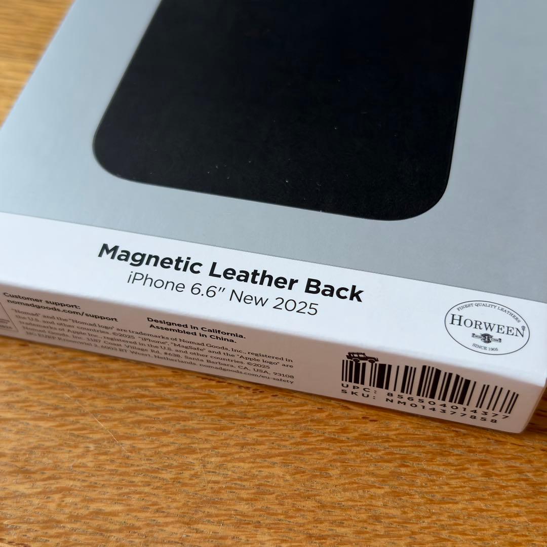 iPhoneアクセサリー NOMAD Magnetic Leather Back - iPhone Air