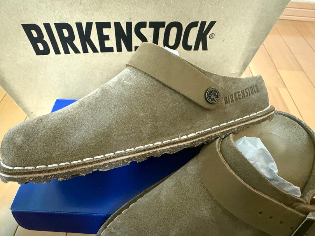 BIRKENSTOCK スエード クロッグサンダル ブラウン