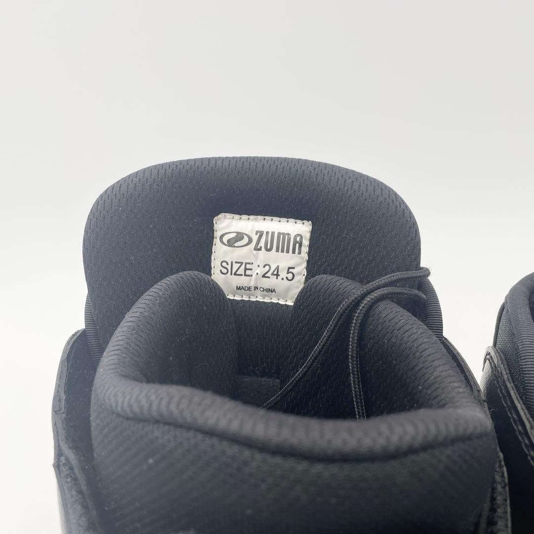 美品ZUMA スノーボードブーツ 24.5cm ブラック アウトドア