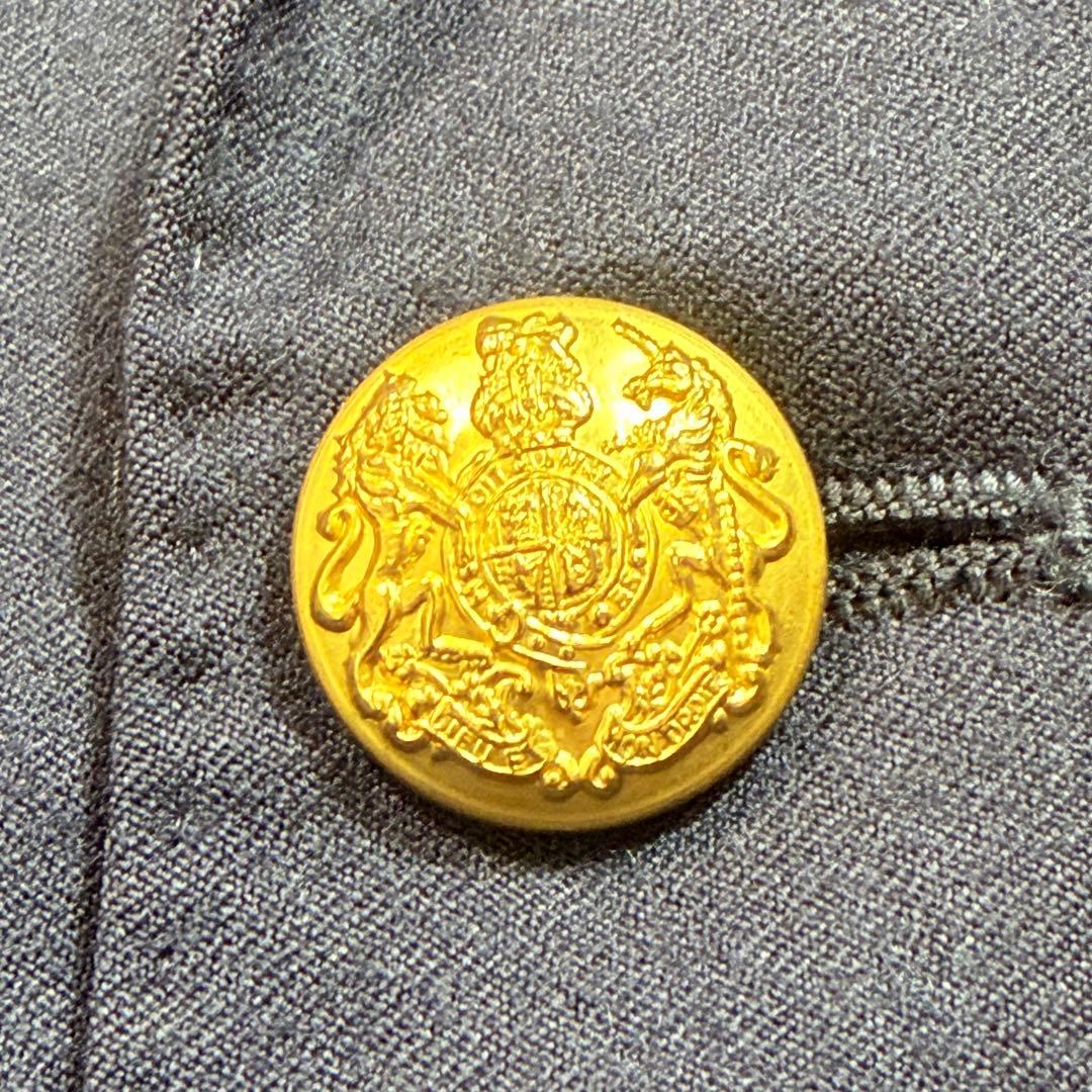 美品✨ ラルフローレン 紺ブレ ロゴ ワッペン L 165 92A