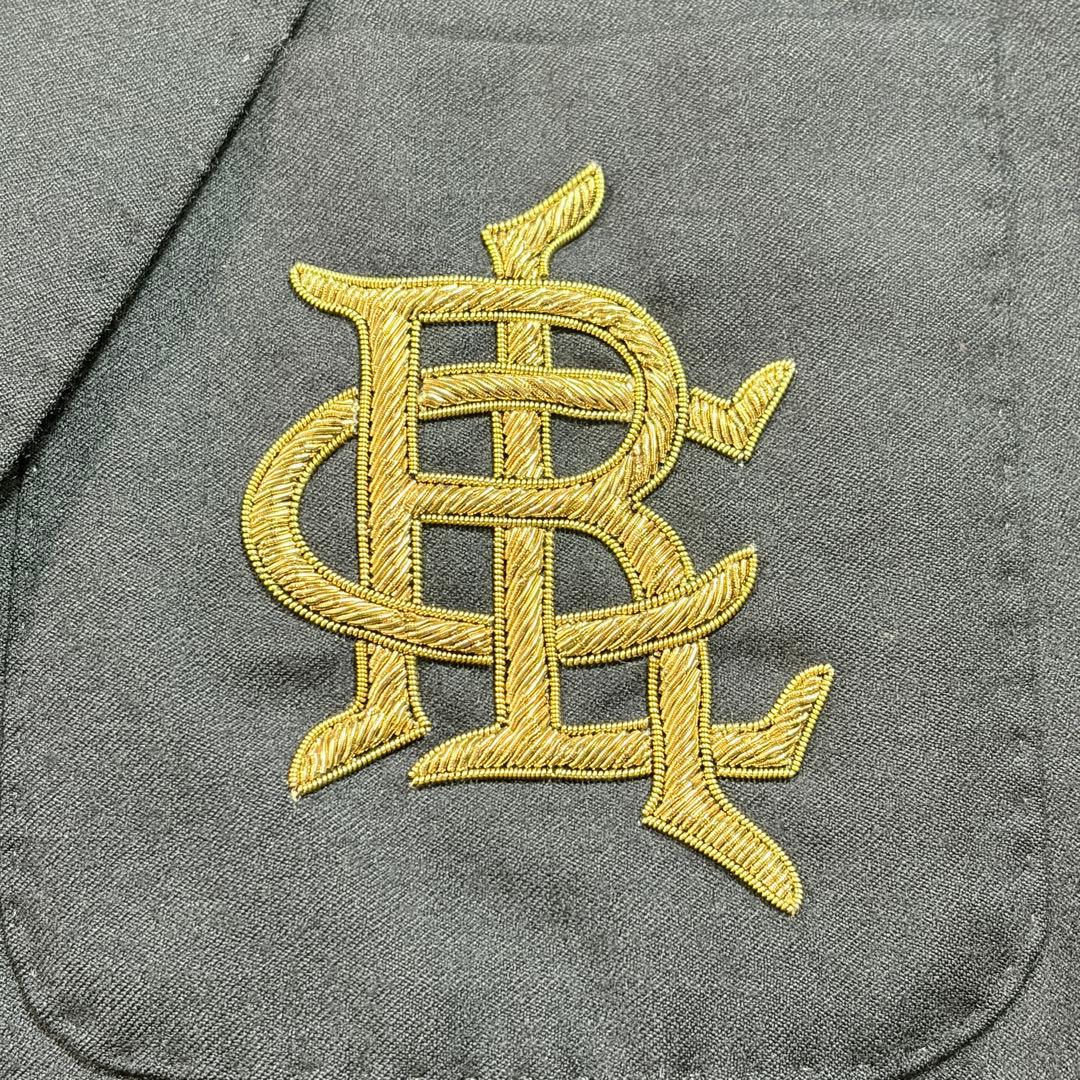 美品✨ ラルフローレン 紺ブレ ロゴ ワッペン L 165 92A