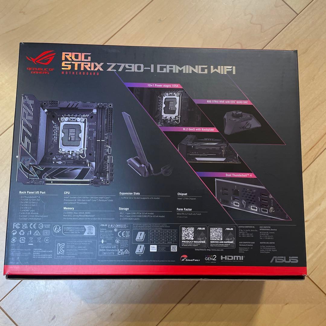 【新品未使用】ROG STRIX Z790-I GAMING WIFIセット売り