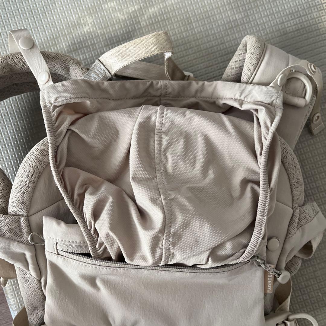 AIRBUGGY 抱っこ紐 ベージュ 収納ポケット付き