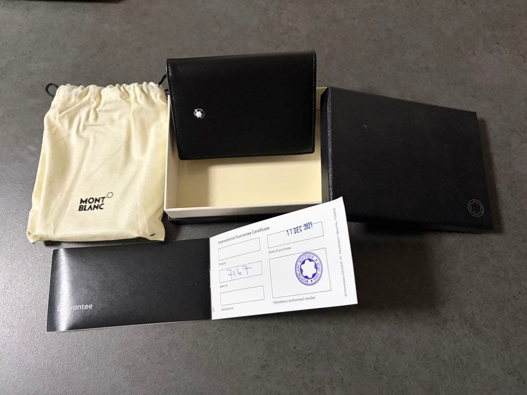2/28まで【新品未使用】モンブラン 名刺入れ カードケース ブラック