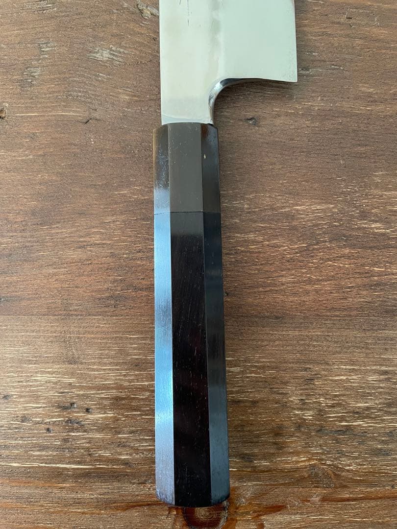 玄海正国 不動国行 東型薄刃包丁 八寸 水本焼 安来鋼 白紙2号