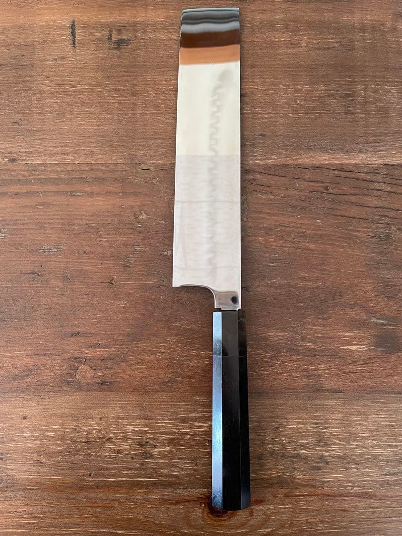 玄海正国 不動国行 東型薄刃包丁 八寸 水本焼 安来鋼 白紙2号