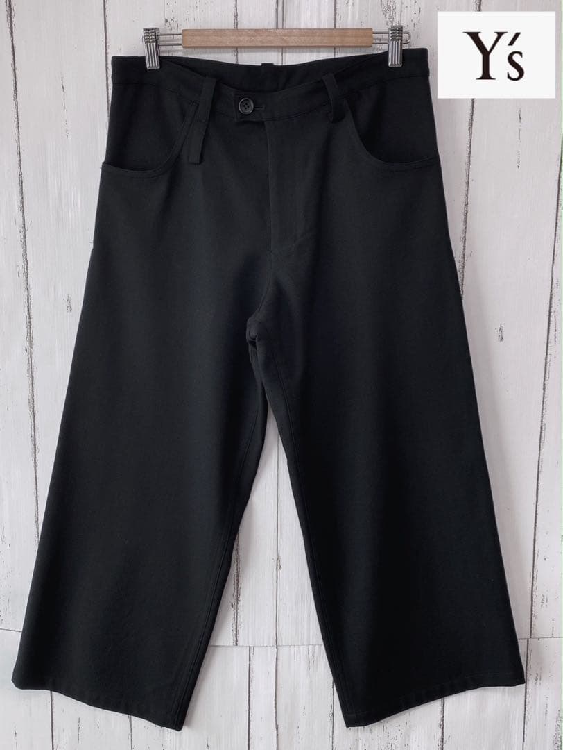 ワイズ　Y's ワイドパンツ　ガウチョパンツ　ブラック　サイズ2