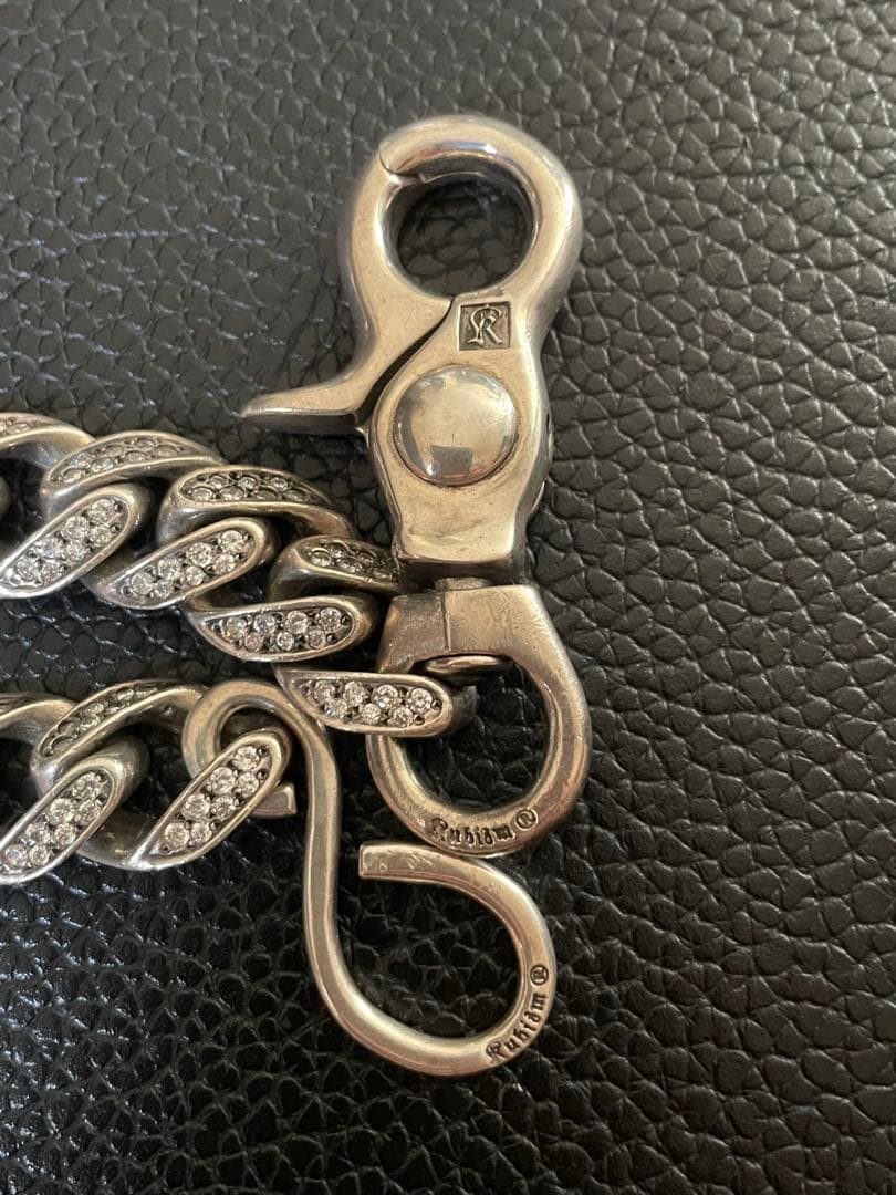 Kubizm NEXUS7 ウォレットチェーン シルバー925 ジルコニア