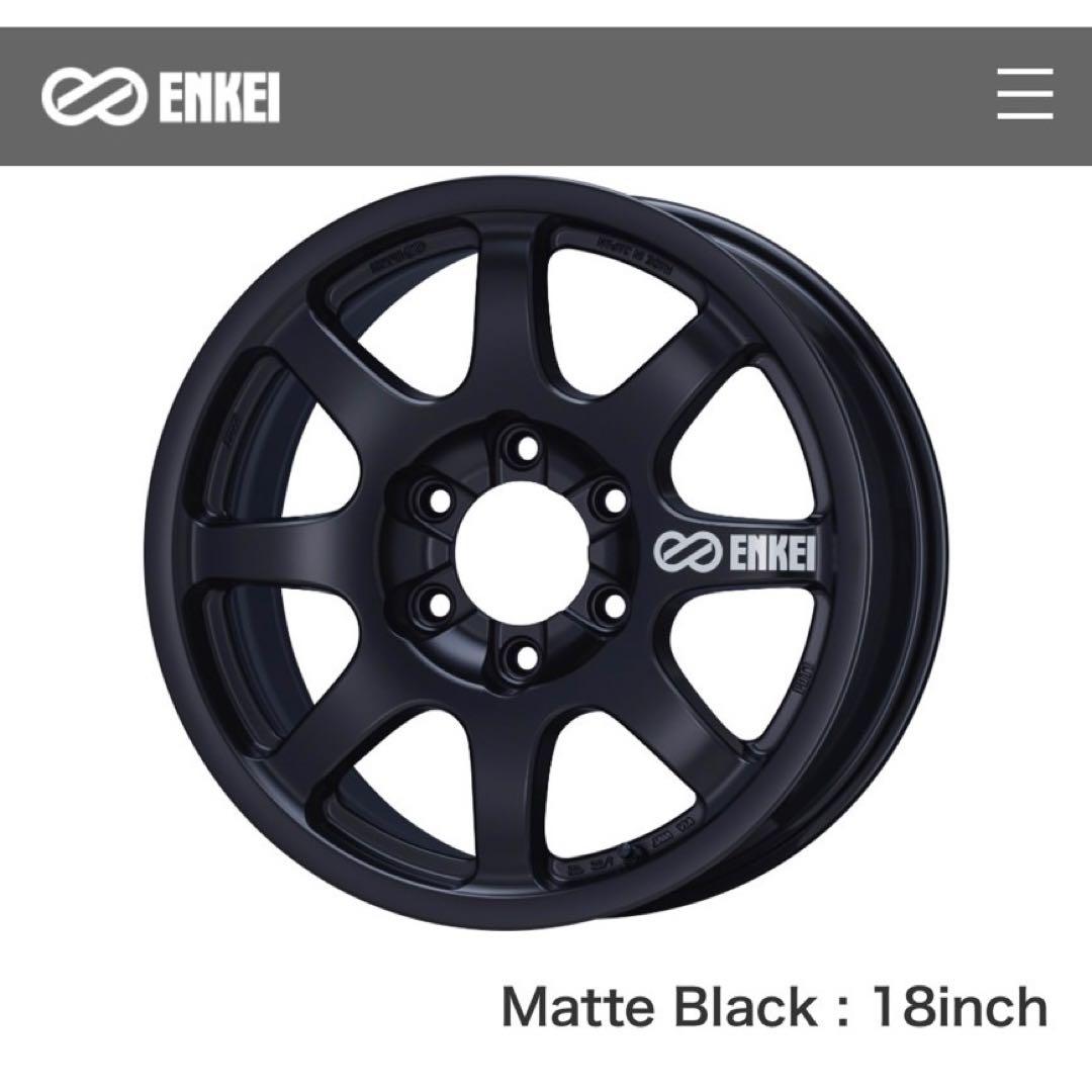 ENKEI 18インチ マットブラックホイール + YOKOHAMAタイヤセット