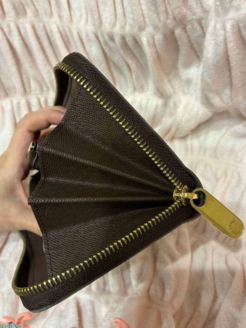 【美品】ルイヴィトン ダミエ エベヌ ジッピーウォレット 長財布