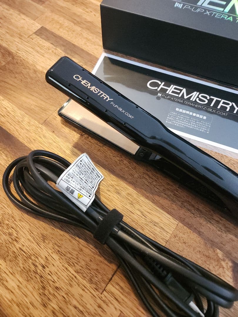 美品 CHEMISTRY ケミストリー ストレートアイロン ブラック