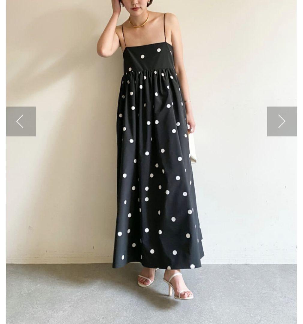 ガリャルダガランテ／定価4万円 田中みな実さん着用 ドットキャミドレスワンピース