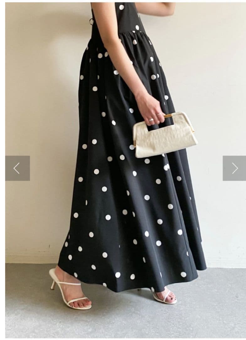 ガリャルダガランテ／定価4万円 田中みな実さん着用 ドットキャミドレスワンピース