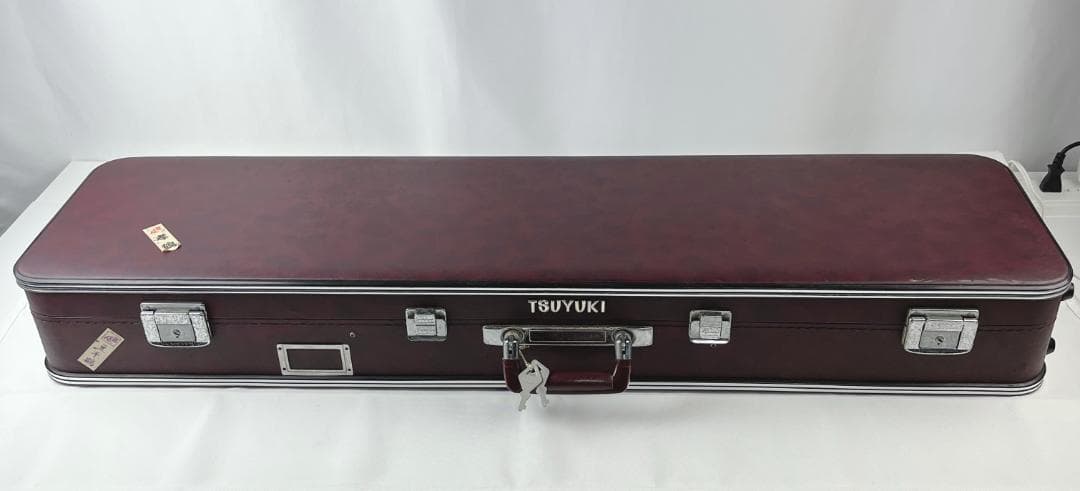 美品☘️ 三味線　紅木　トチ入り　中棹　約2.6cm　東さわり　ハードケース付