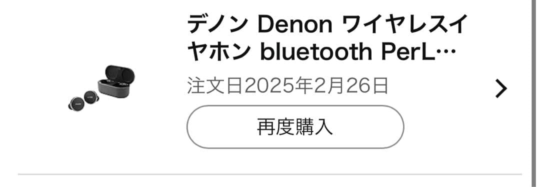 イヤホン DENON Perl Pro