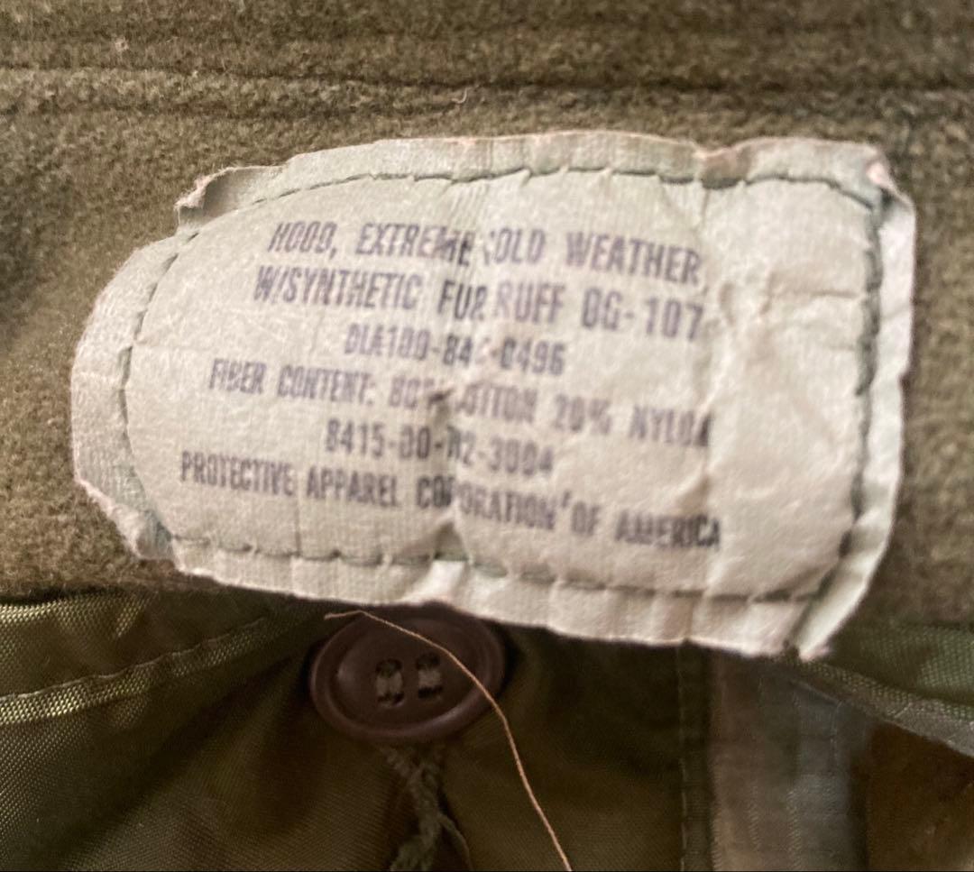 米軍実物 M65 モッズコート サイズS フルセット　　　 アルミジップ　初期型