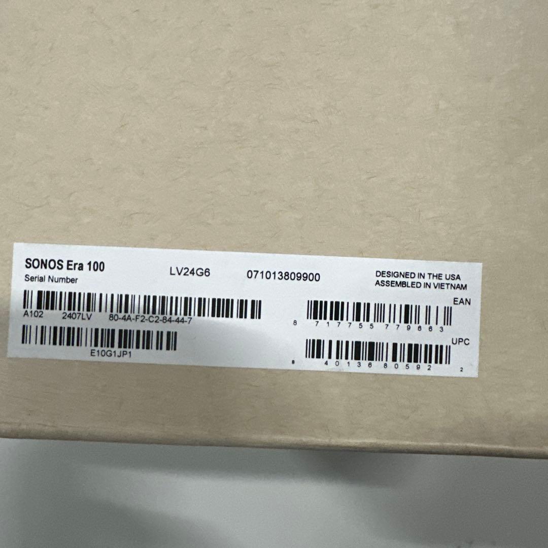 Sonos Era 100 スマートスピーカー サラウンドリヤスピーカー