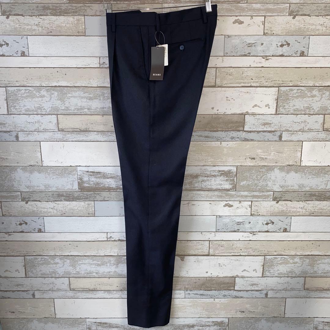 GERMANO PER BEAMS F SLIM 1プリーツスラックス 48