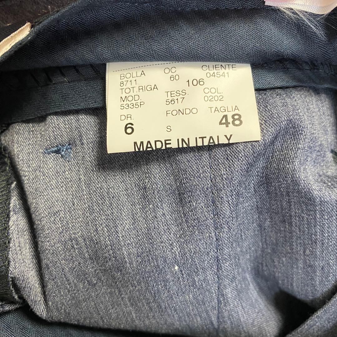 GERMANO PER BEAMS F SLIM 1プリーツスラックス 48