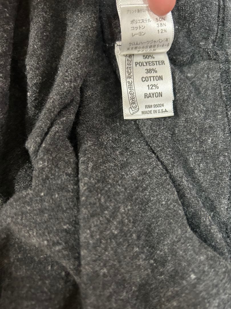 【格安】CHROME HEARTS ダークグレー Vネック Tシャツ