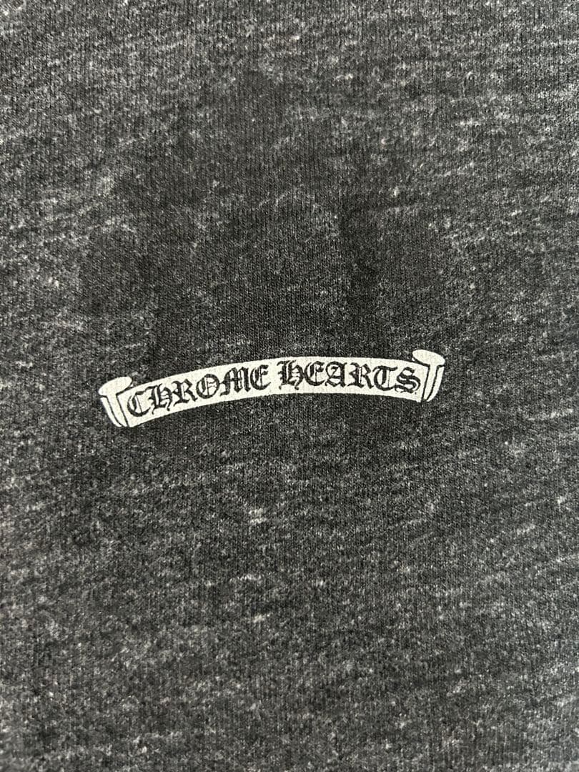 【格安】CHROME HEARTS ダークグレー Vネック Tシャツ