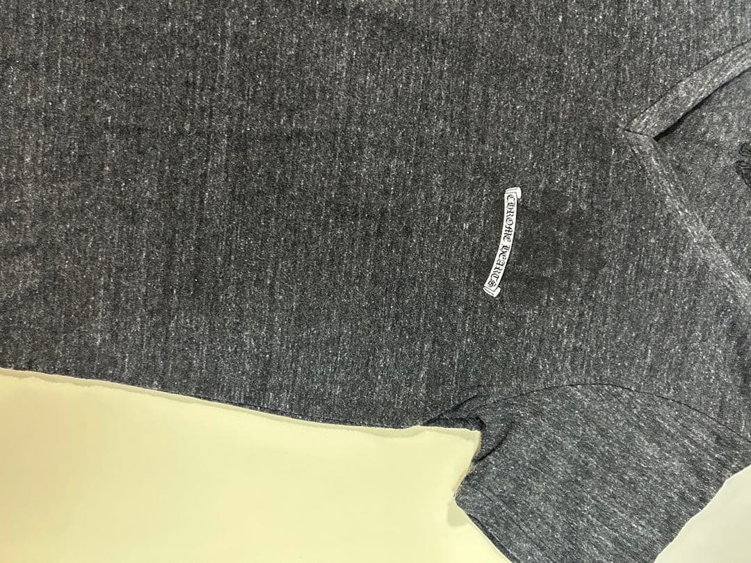 【格安】CHROME HEARTS ダークグレー Vネック Tシャツ