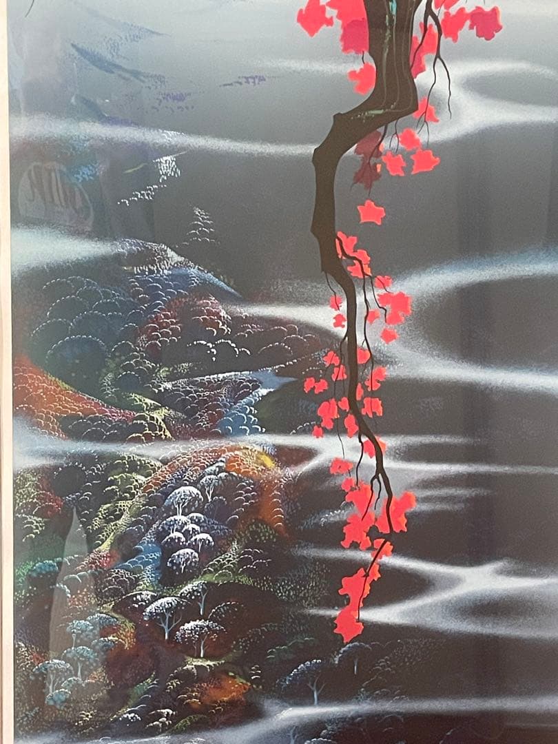 ★送料込み！美品　定価120万大作アイベンロール　レッドリーフ　本人サインあり。