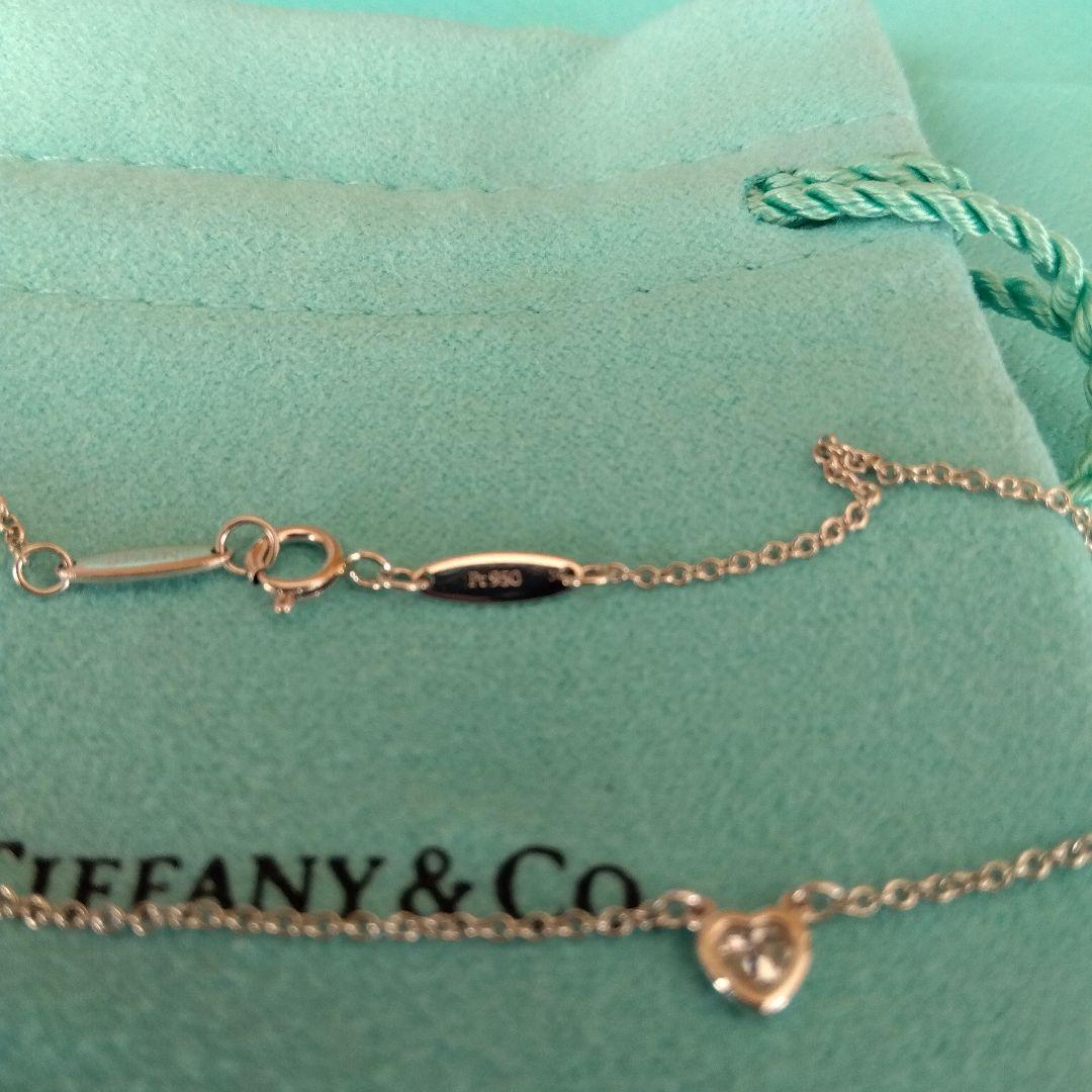 Tiffany & Co. 日本限定　バイザヤード　プラチナ　ハート　ネックレス