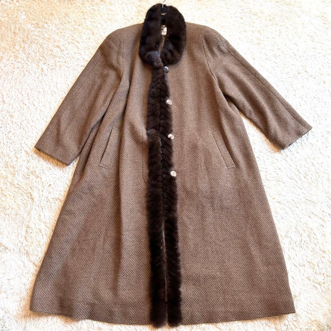 d*2様 【極美本毛皮✨️ミンク カシミヤ100%】 BALMAIN Paris