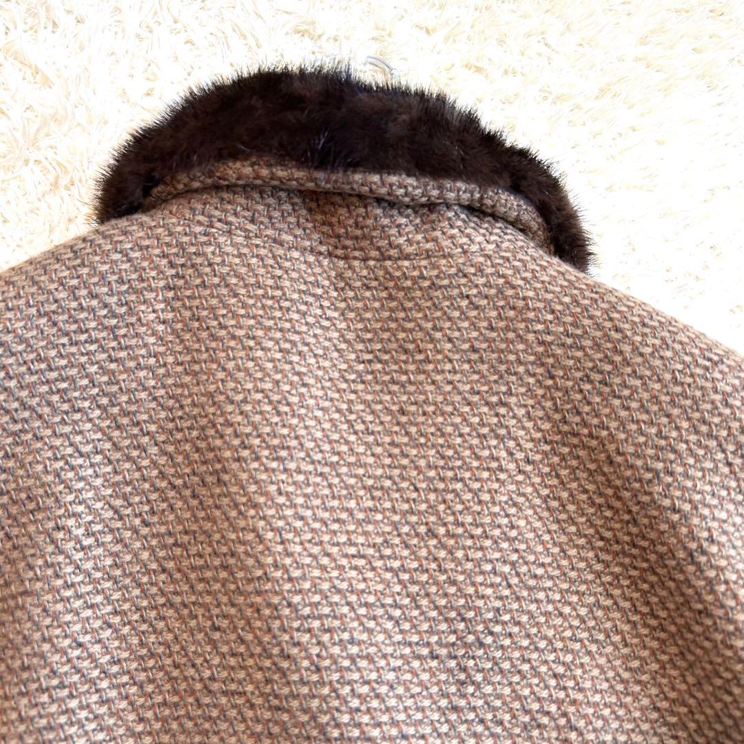 d*2様 【極美本毛皮✨️ミンク カシミヤ100%】 BALMAIN Paris