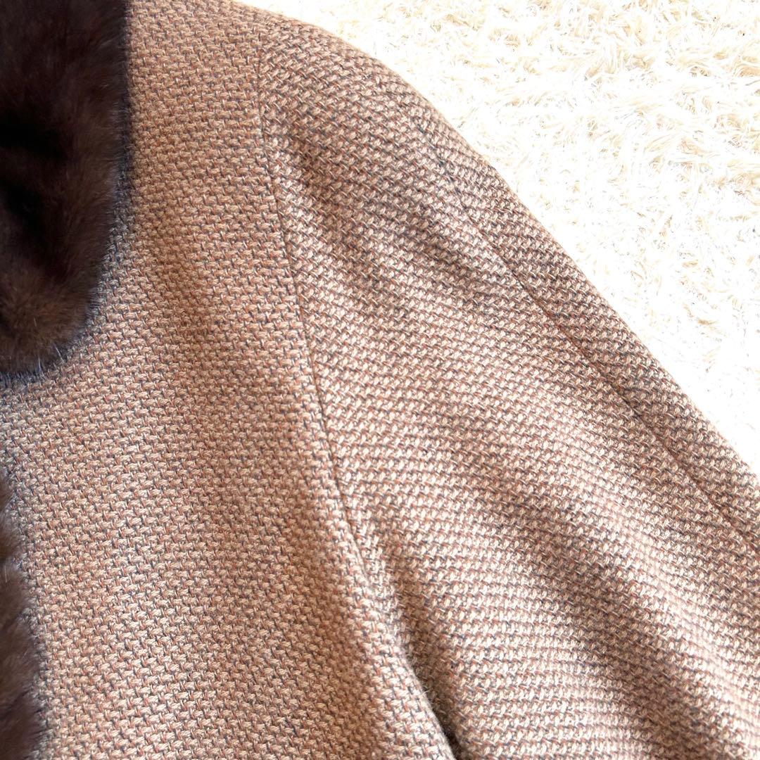 d*2様 【極美本毛皮✨️ミンク カシミヤ100%】 BALMAIN Paris