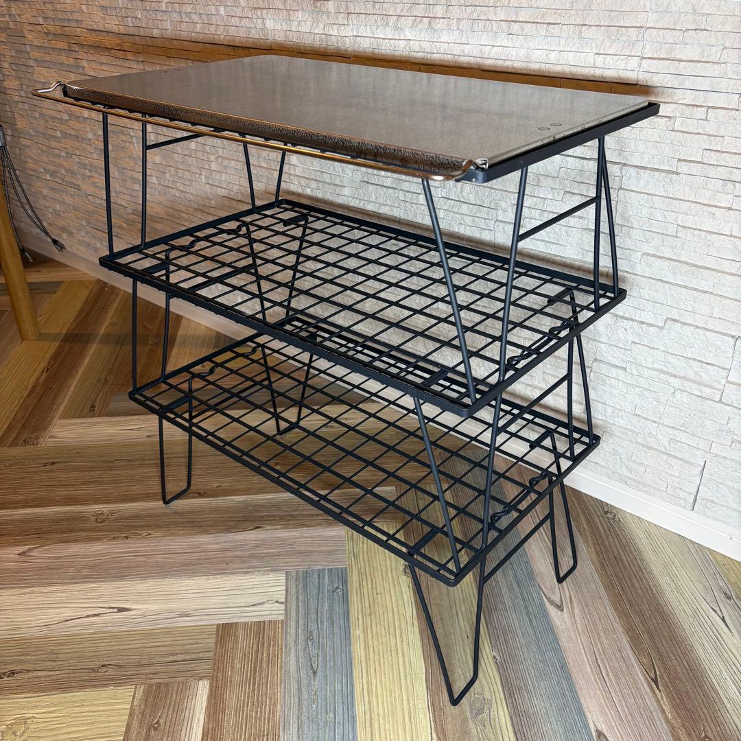 Hibari フィールドラック 3台セット（キャンピングムーン多機能天板・袋付）