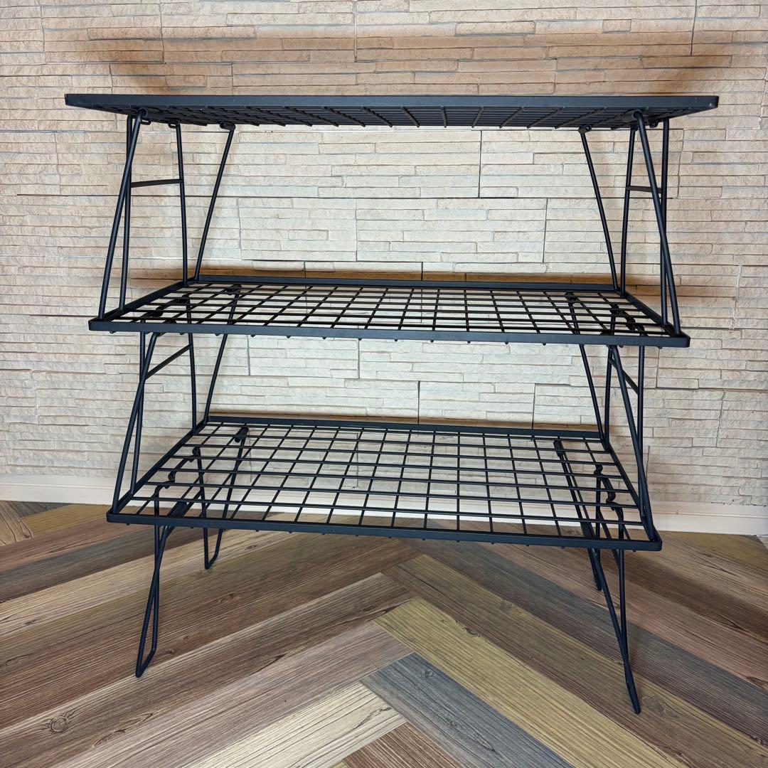 Hibari フィールドラック 3台セット（キャンピングムーン多機能天板・袋付）