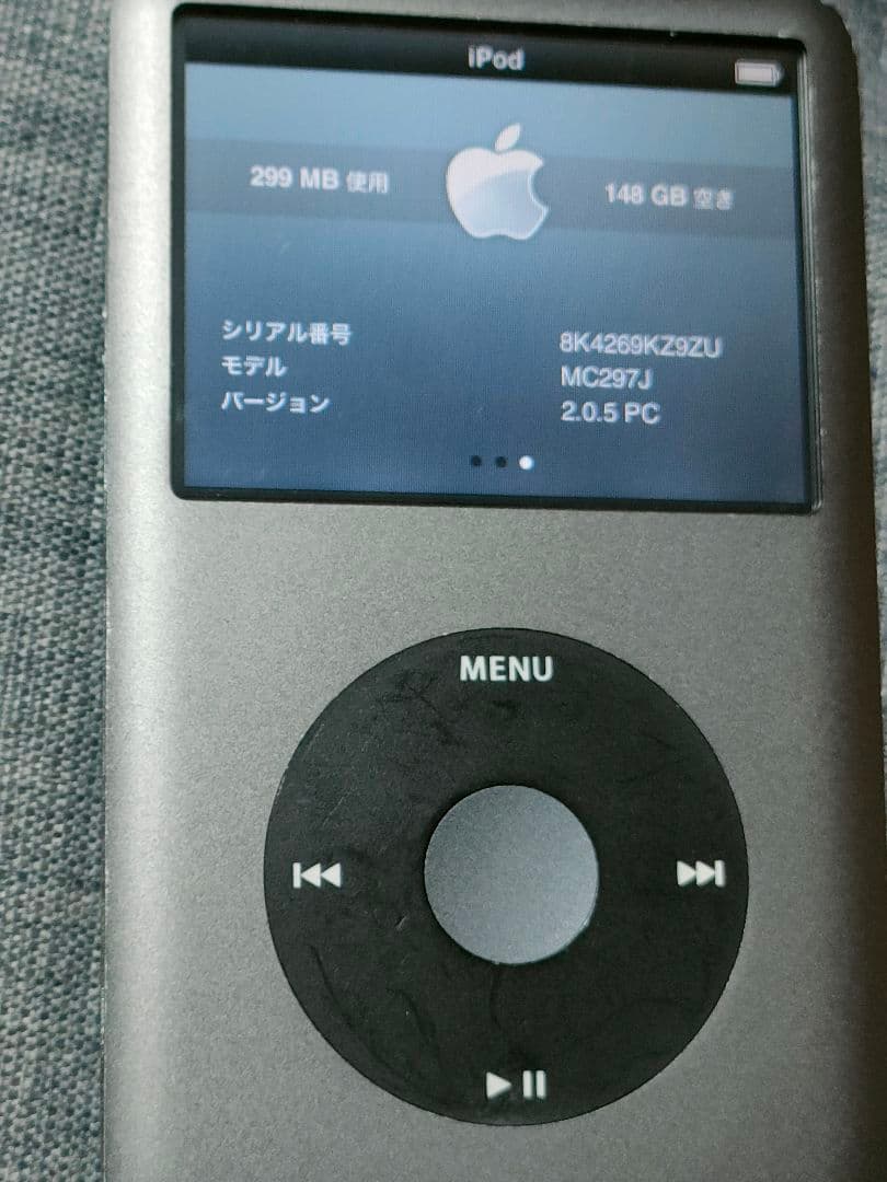 Apple iPod Classic 160GB バッテリーほぼ未使用HDD交換