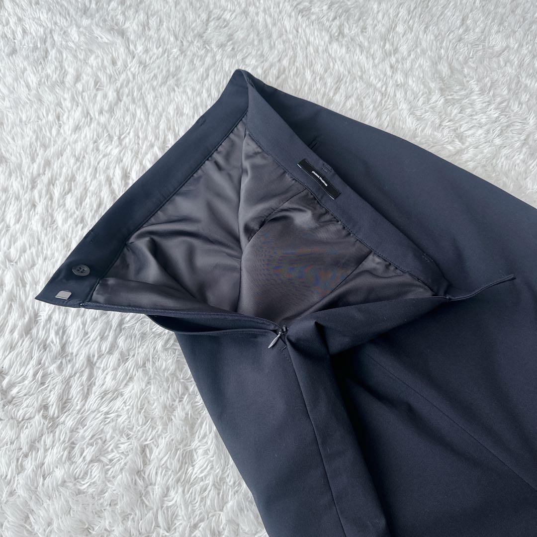 ◯【未使用級】JS オケージョン　トロストレッチジャケット　スカート　ネイビー