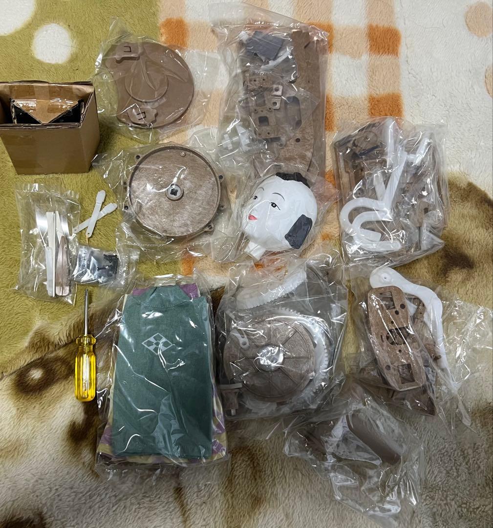 日本工芸お茶運び人形　大人の科学 大江戸からくり人形キット